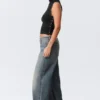 Weite Low-Rise-Jeans mit weitem Bein – Redondo Blue – Mittelblau Weite Low-Rise-Jeans mit weitem Bein – Redondo Blue – Mittelblau