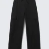 Weite Ripstop-Cargo-Hose – Schwarz Weite Ripstop-Cargo-Hose – Schwarz