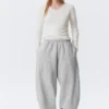 Weite, schwere Jogginghose – Grau meliert Weite, schwere Jogginghose – Grau meliert