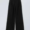 Weite, schwere Jogginghose – Schwarz Weite, schwere Jogginghose – Schwarz