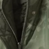 Weite, wendbare Bomberjacke – Dunkelkhaki – Blumenmuster Weite, wendbare Bomberjacke – Dunkelkhaki – Blumenmuster