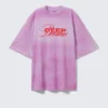 Weites, oversized T-Shirt mit Print – Helllila – Deep Dreams Weites, oversized T-Shirt mit Print – Helllila – Deep Dreams