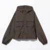 Windjacke aus Nylon – Dunkelgrau Windjacke aus Nylon – Dunkelgrau