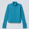 Winona-Strickjacke mit Reißverschluss – Hellblau Winona-Strickjacke mit Reißverschluss – Hellblau