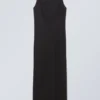 Yael-Kleid mit offenem Rücken – Schwarz Yael-Kleid mit offenem Rücken – Schwarz