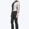 Yoga-Leggings mit gefalteter Taille und ausgestelltem Bein – Dunkelgrau Yoga-Leggings mit gefalteter Taille und ausgestelltem Bein – Dunkelgrau
