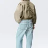 Yulia B Lockere Nylon-Bomberjacke – Hellkhaki Yulia B Lockere Nylon-Bomberjacke – Hellkhaki