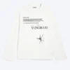 Yungblud Boxy-T-Shirt mit Print und langen Ärmeln – Off-White Yungblud Boxy-T-Shirt mit Print und langen Ärmeln – Off-White