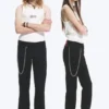 Yungblud Low Rise Slim Straight Leg Jeans – Schwarz Yungblud Low Rise Slim Straight Leg Jeans – Schwarz