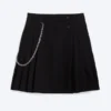 Yungblud Mid Rise Denim Kilt – Schwarz Yungblud Mid Rise Denim Kilt – Schwarz