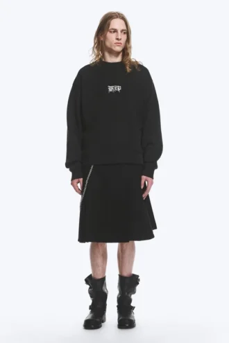 Yungblud Oversize-Sweatshirt mit Aufdruck – Off-Black