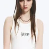 Yungblud Tanktop mit Aufdruck – Off-White