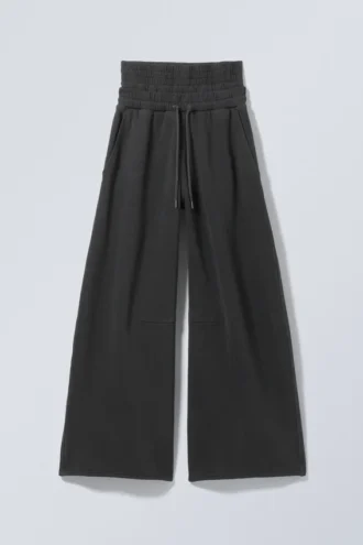 Zeilagige Standard-Jogginghose – Schwarz