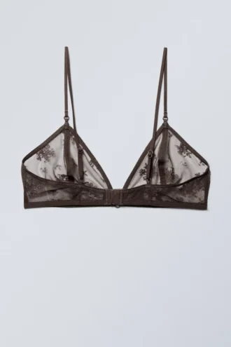 Zelda Lace Bralette – Dunkelbraun