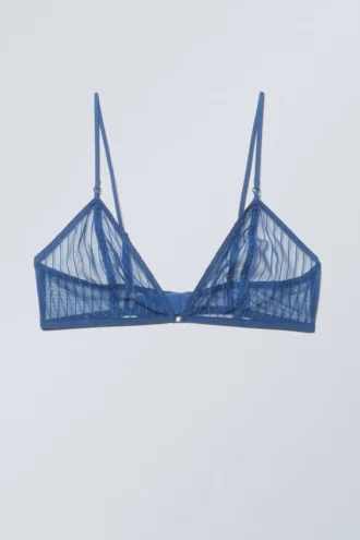 Zelda Spitzen-Bralette – Blau