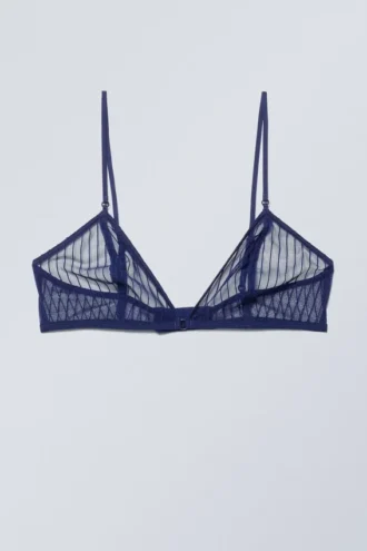 Zelda Spitzen-Bralette – Marineblau