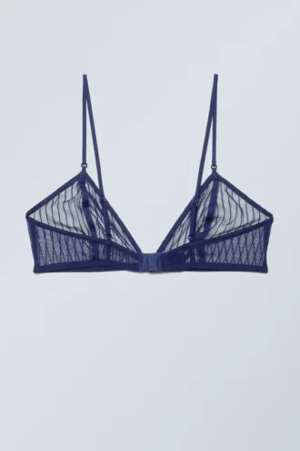 Zelda Spitzen-Bralette – Marineblau