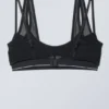 Zweilagiger BH aus Baumwoll-Mesh – Schwarz Zweilagiger BH aus Baumwoll-Mesh – Schwarz