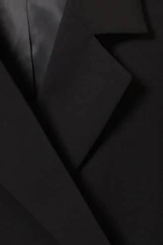 Zweireihiger Anzugblazer – Schwarz
